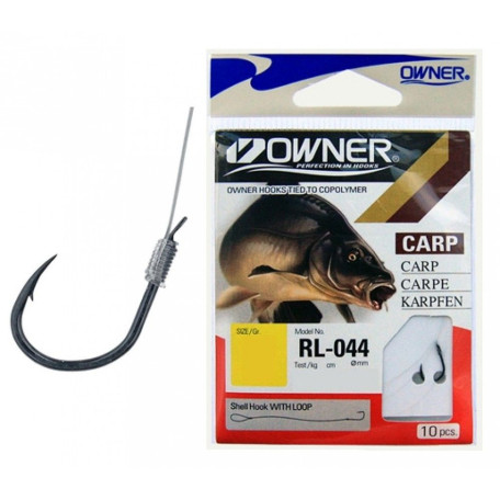Крючки с поводком Owner RL-044 №10 (10 шт.)