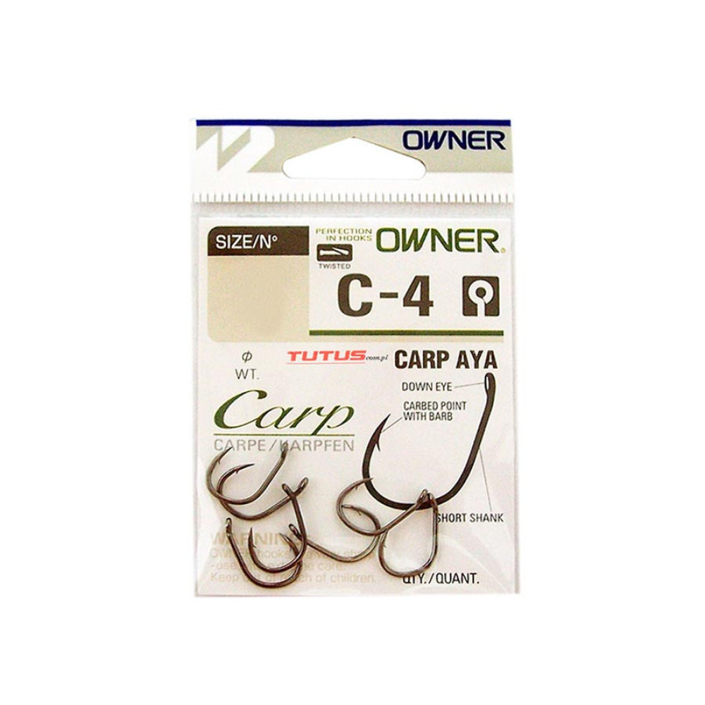 Крючок Owner Carp Aya C-4 №8 (9шт)