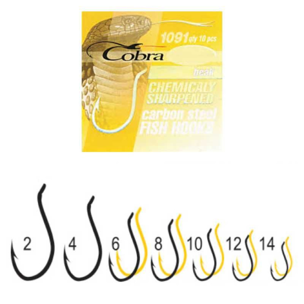 Крючок Cobra Beak Gold ALLROUND CA114G №14 (10шт.)
