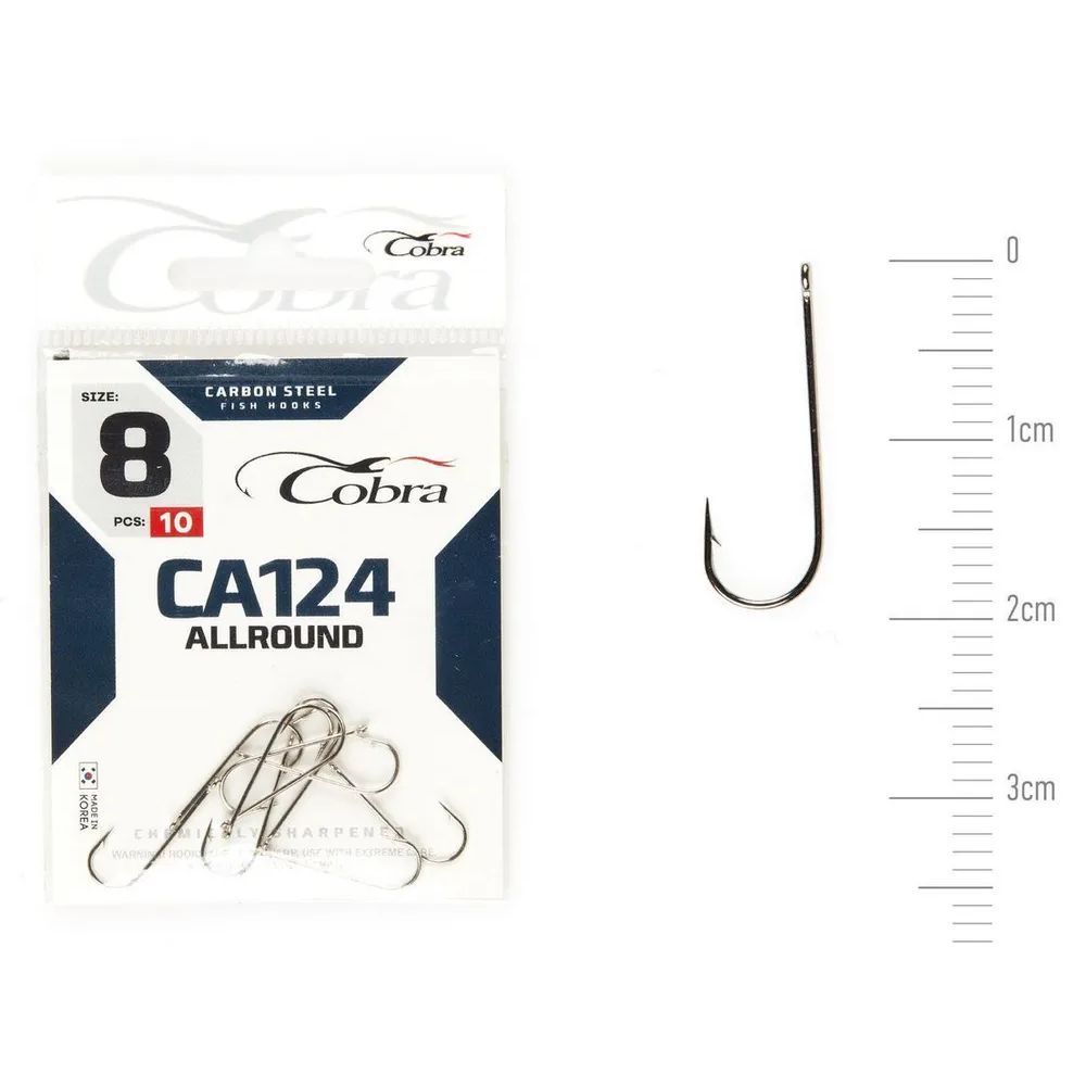 Крючок Cobra ALLROUND CA124 №8 (10 шт.)