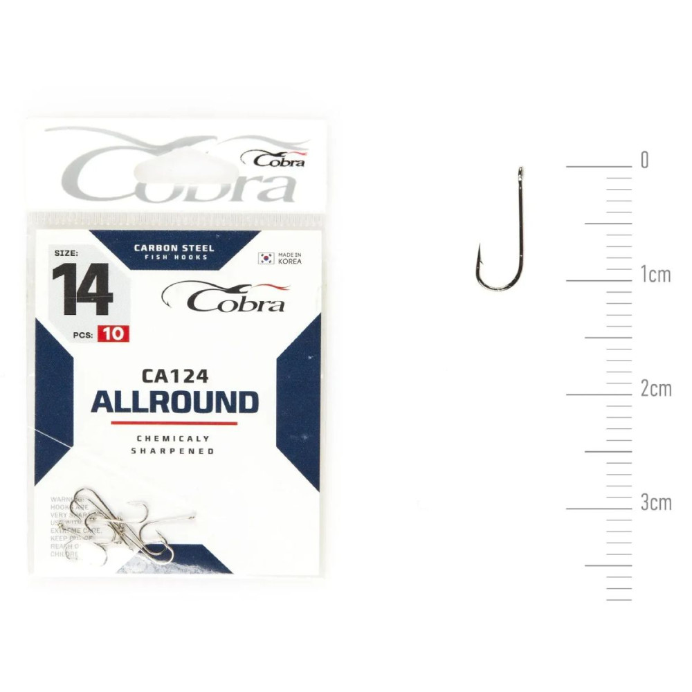 Крючок Cobra Round ALLROUND CA124 №14 (10 шт.)