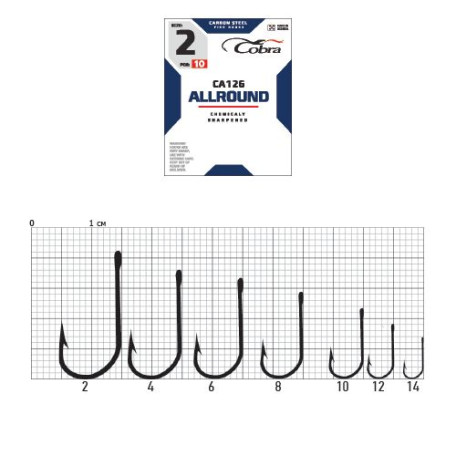 Гачок Cobra Viking ALLROUND CA126 №12 (10шт.)