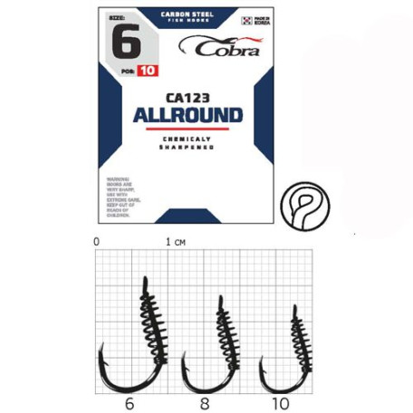 Крючок Cobra ALLROUND CA123 №10 (10 шт.)