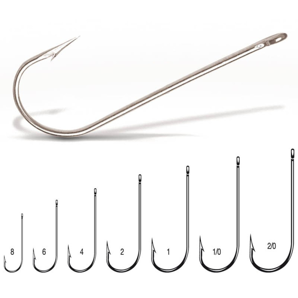 Крючок VMC 9146 Aberdeen X-Long Shank Saltwater Ni №2 (1 шт.)
