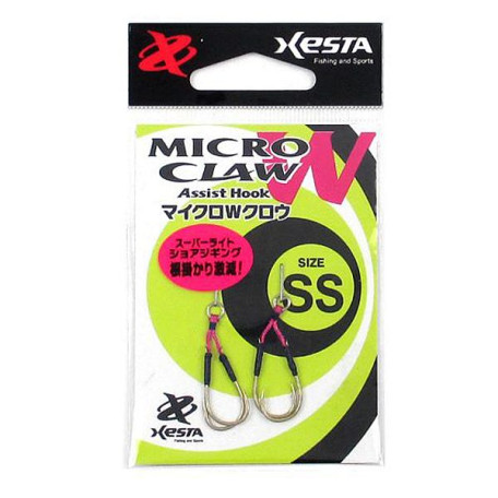 Крючок Xesta Micro W Claw Twin Assist Hooks SS (4 шт.)
