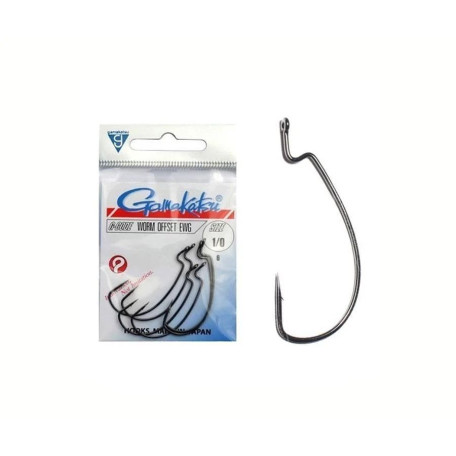 Крючок Gamakatsu Worm Offset EWG NS №4/0 (5 шт.)