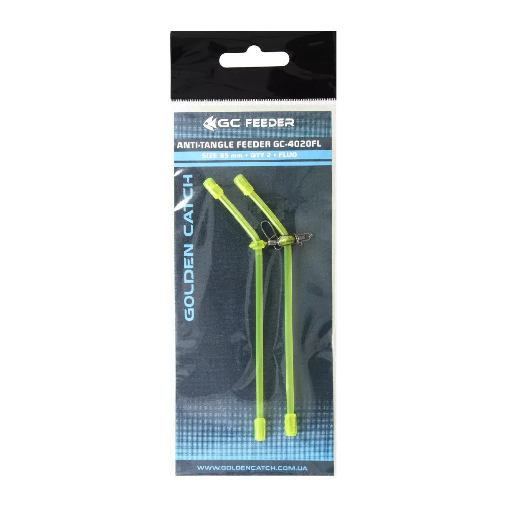Противозакручувач фідерный Golden Catch Feeder 85мм Fluo (2шт)