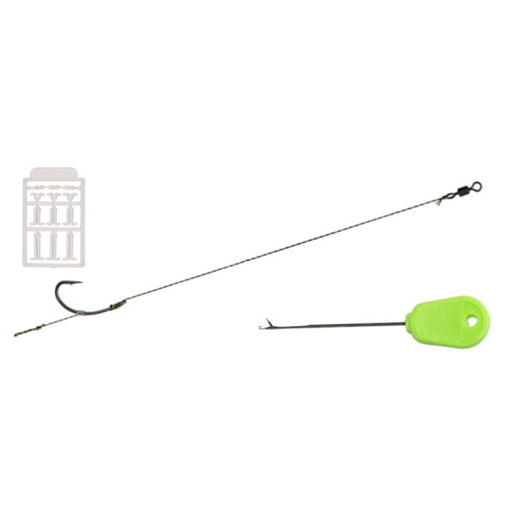 Комплект поводков Fishing ROI с иголкой и стопорами hook 8245 №4 25lb