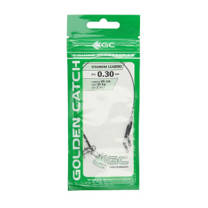 Поводок Golden Catch Titanium 15см Ø-0.30мм 10кг (2шт)