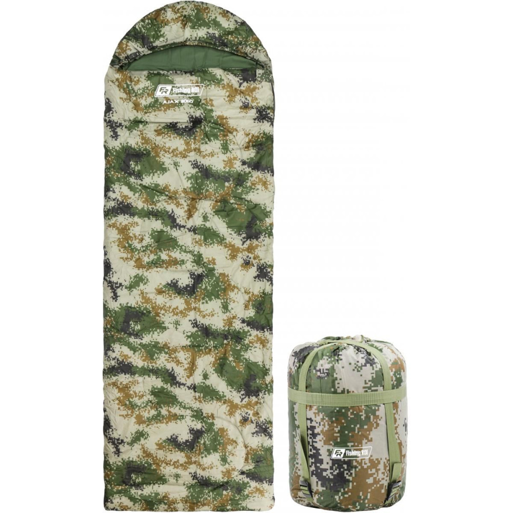 Спальный мешок Fishing ROI Ajax 1500 210×75см 0°С до 8°С Camo 3