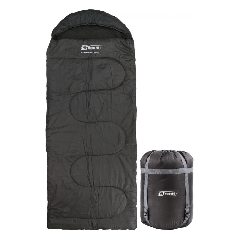 Спальный мешок Fishing ROI Com-Fort 2500 220×90см -5°С до 5°С Dark grey