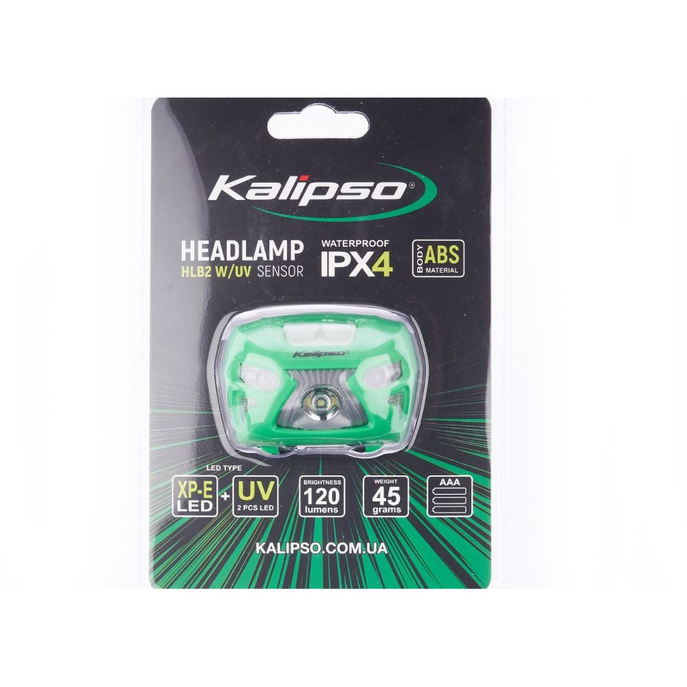 Ліхтар налобний Kalipso Headlamp HLB2 W/UV Sensor