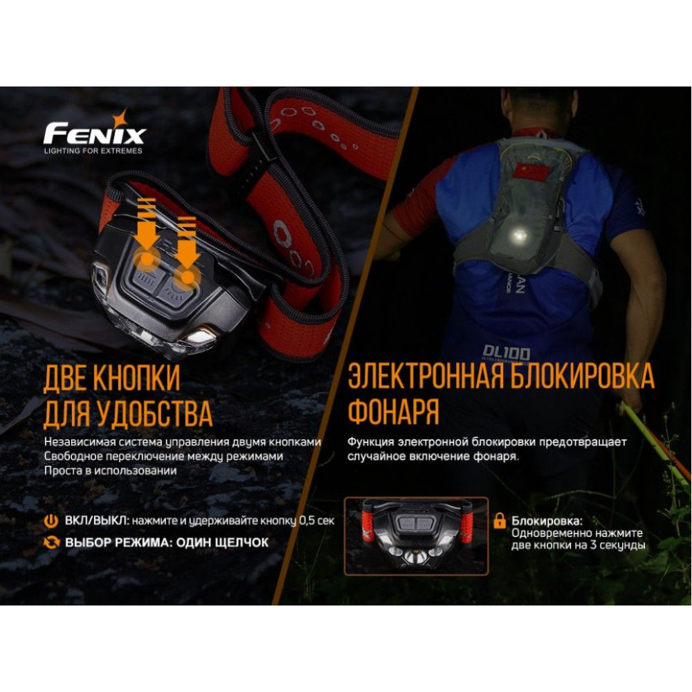Ліхтар налобний Fenix HL18R-T (CREE XP-G3 S3, EVERLIGHT 2835)