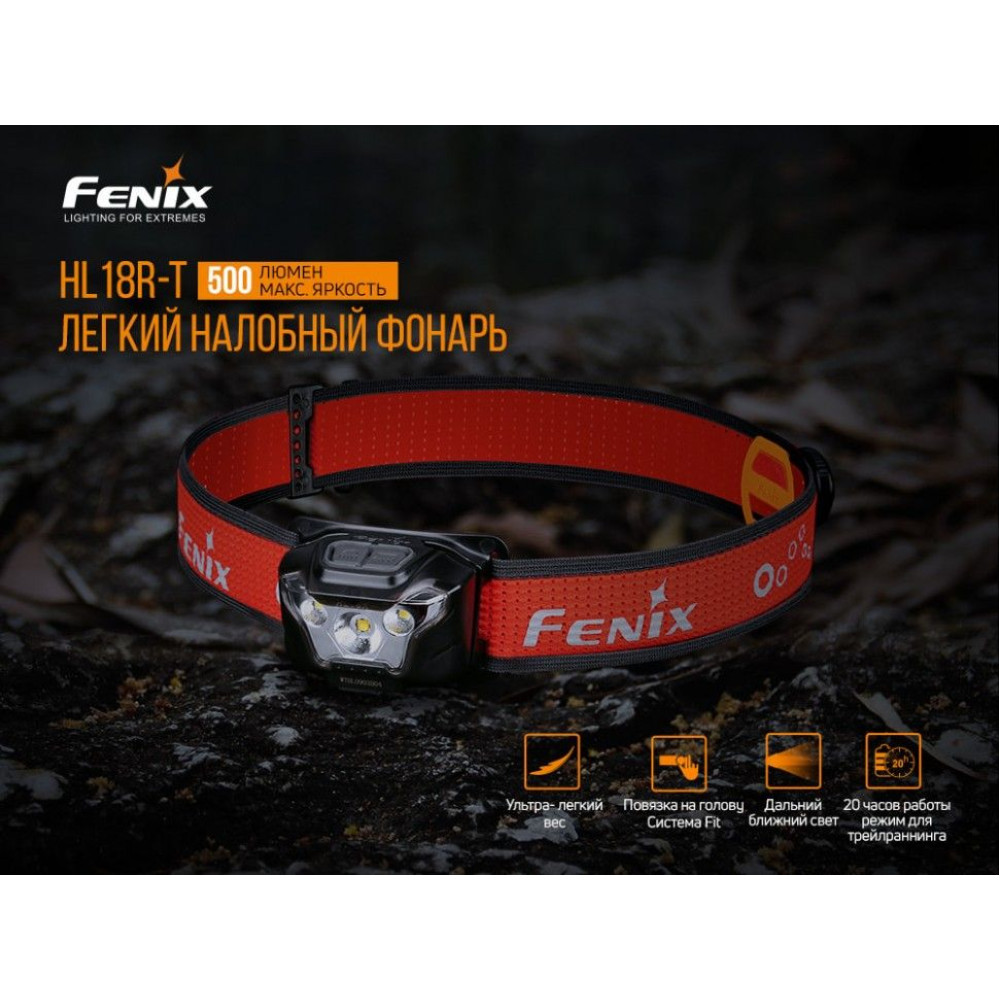 Ліхтар налобний Fenix HL18R-T (CREE XP-G3 S3, EVERLIGHT 2835)