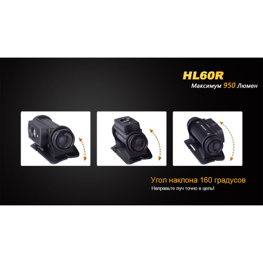 Ліхтар налобний Fenix ​​HL60R Cree XM-L2 U2 Neutral White LED