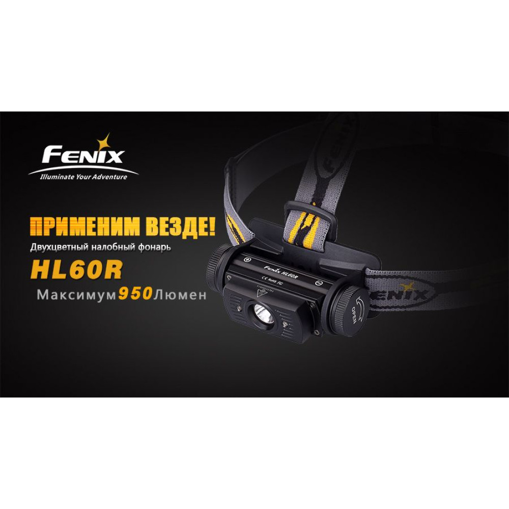 Ліхтар налобний Fenix ​​HL60R Cree XM-L2 U2 Neutral White LED