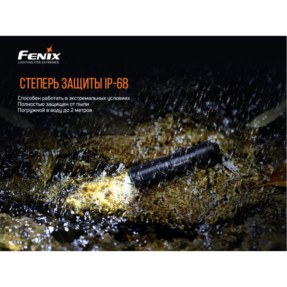 Фонарь налобный Fenix HM65R + фонарь ручной Fenix E01 V2.0 в подарок
