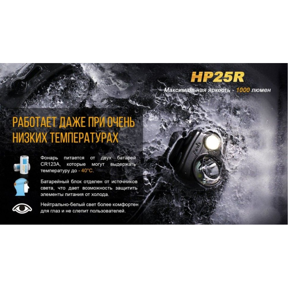 Ліхтар налобний Fenix HP25R Cree XM-L2 U2