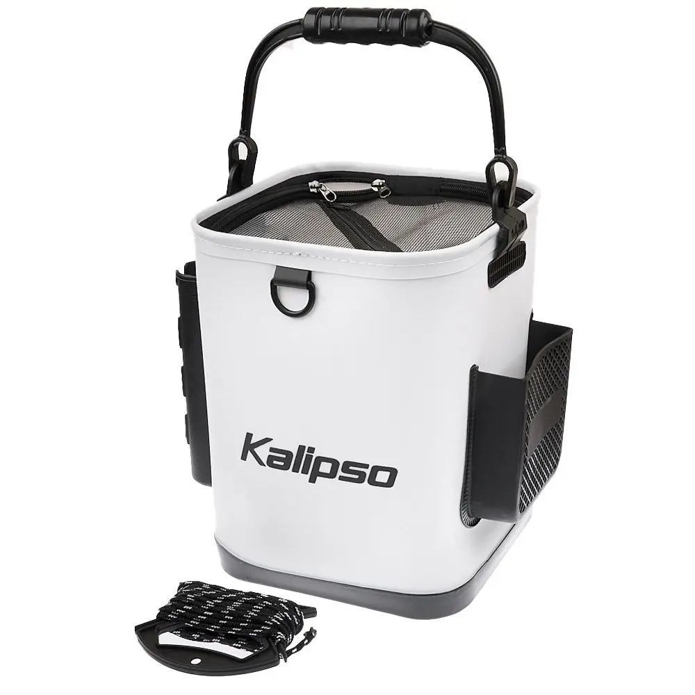 Ведро Kalipso EVA bucket with 2 rod holder 22×22×28см