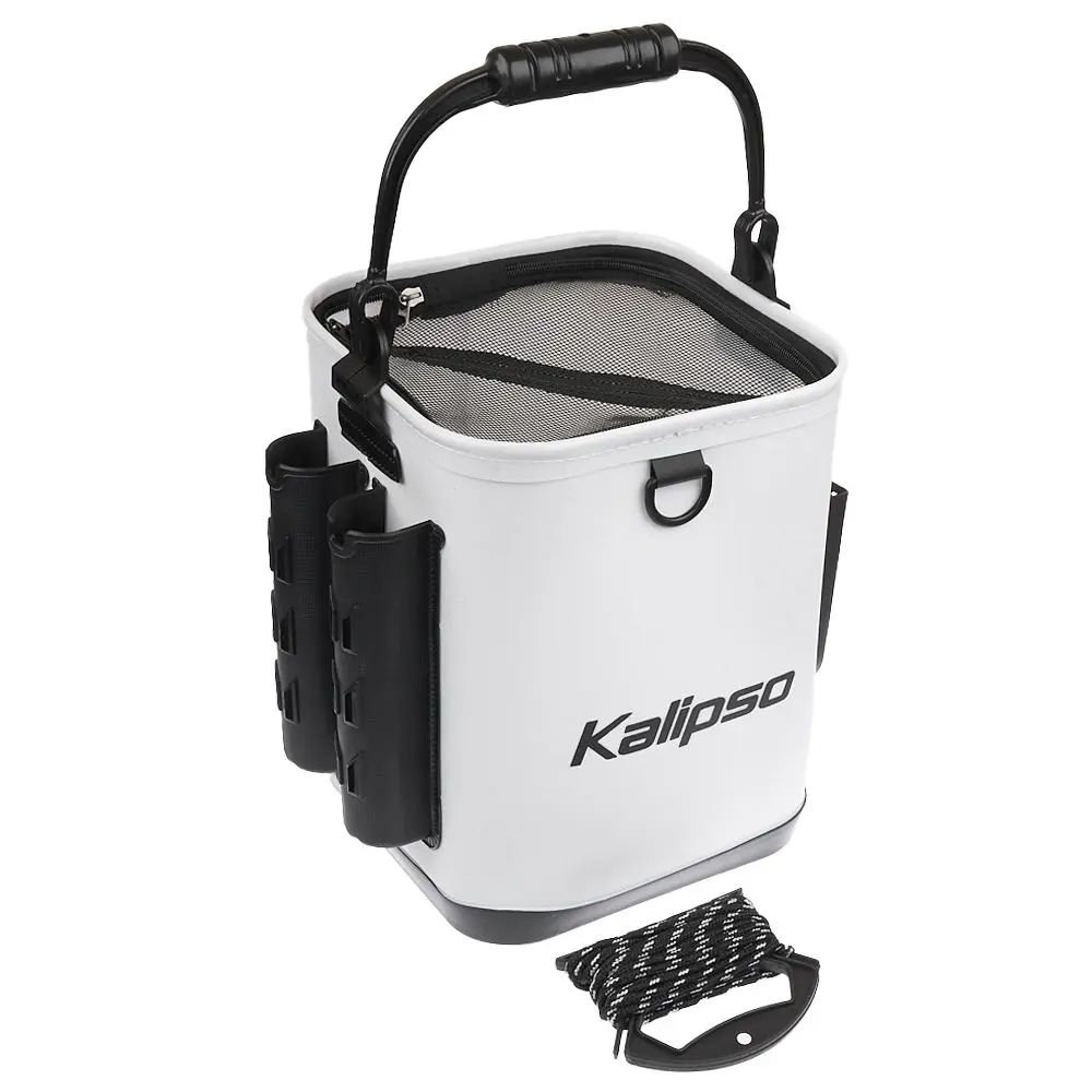 Ведро Kalipso EVA bucket with 2 rod holder 22×22×28см