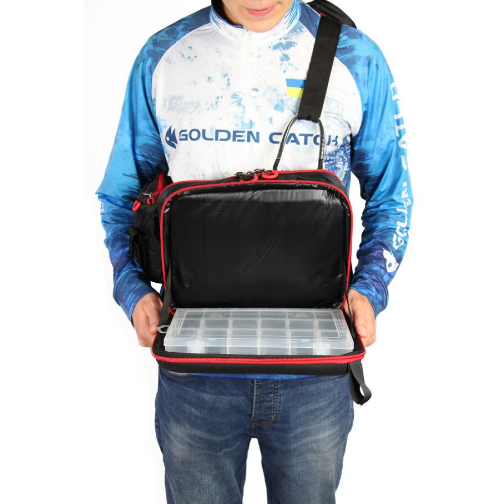 Сумка спиннингиста заплечная GC Sling Bag 34×24×12см